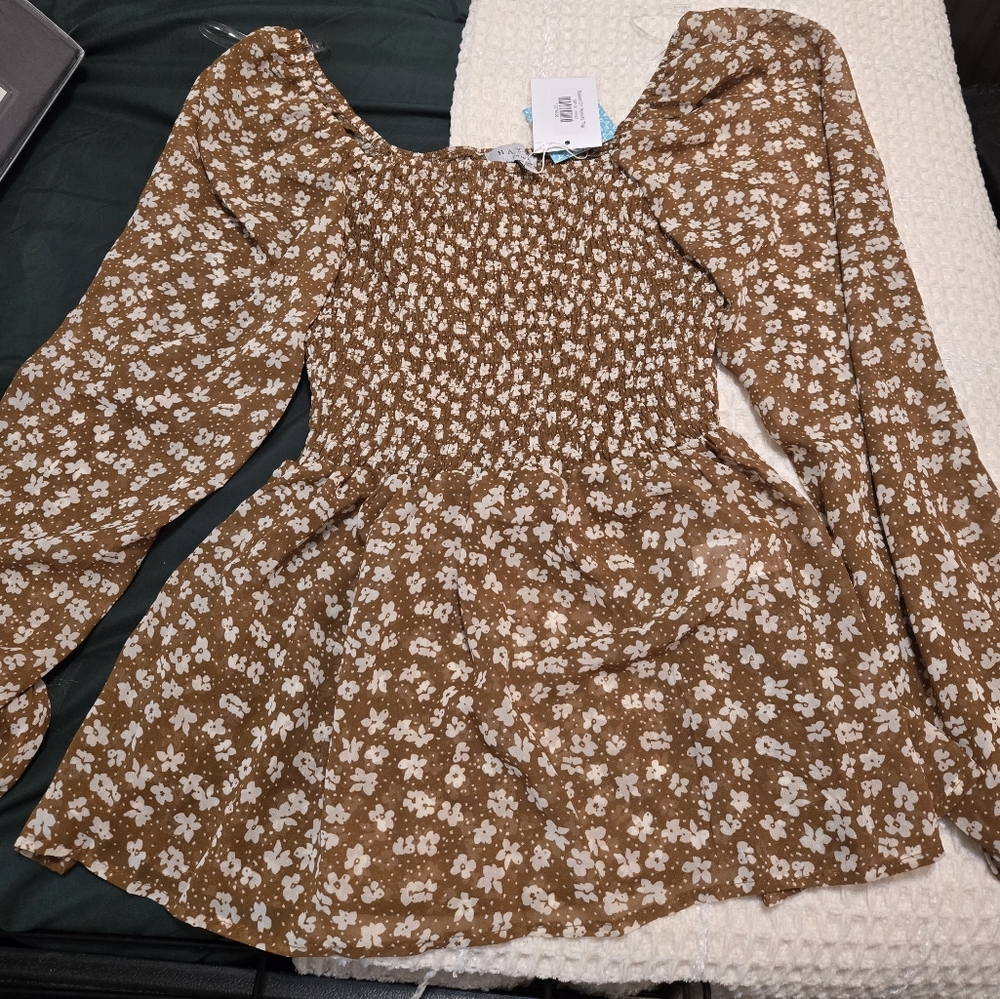 Floral Long Sleeve Blouse